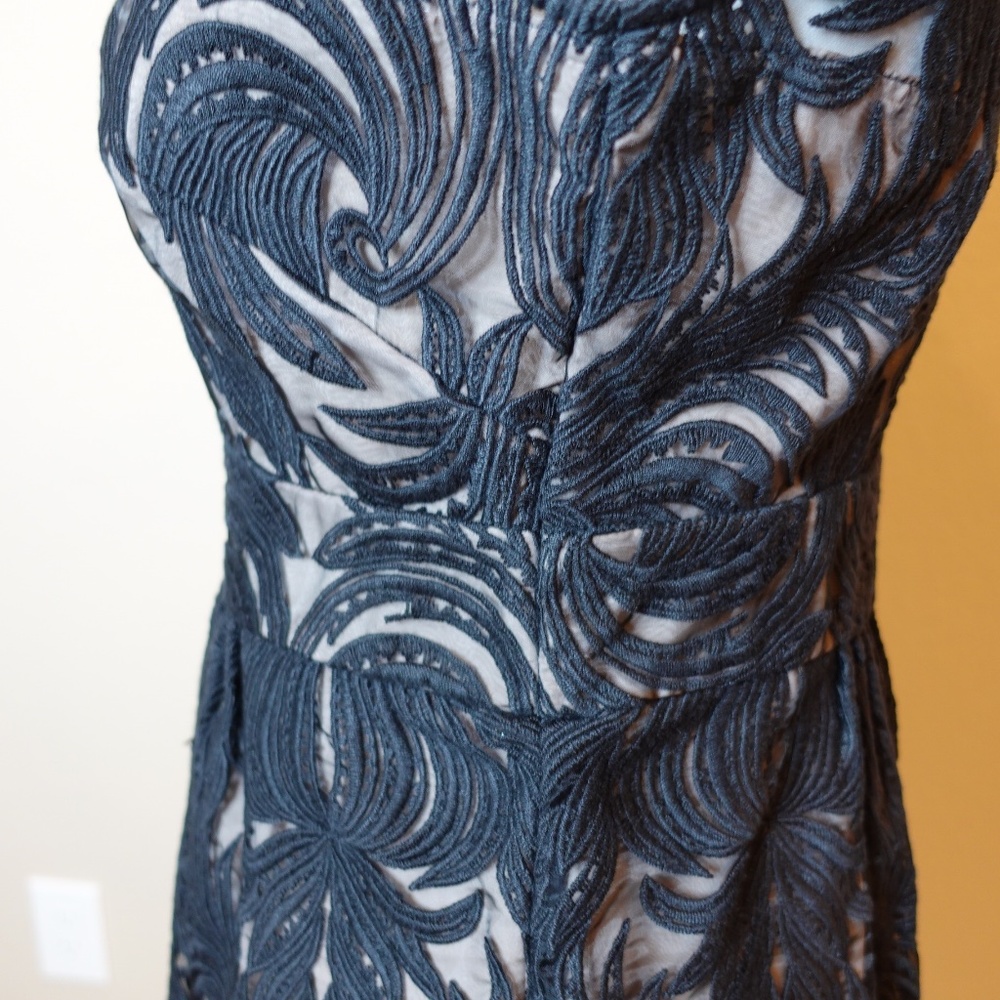 BARASCHI Anthropologie Overture Tulle Sheath Dress in Black B… - Picture 9 of 13